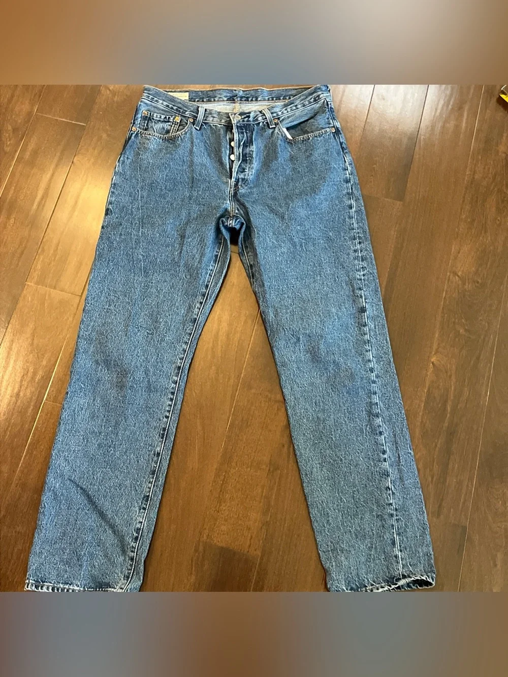 Classic Blue Men's Straight-Leg Jeans